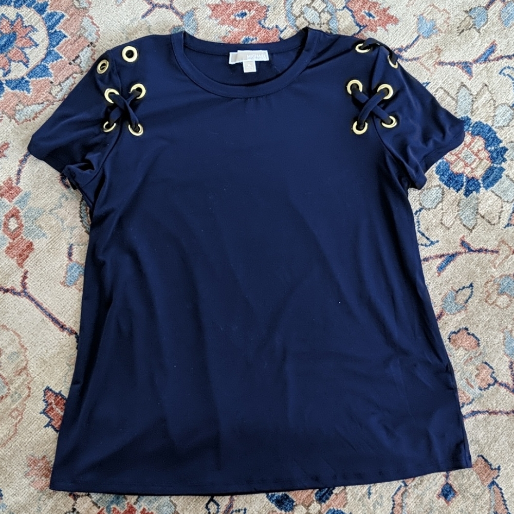 Michael Kors navy blouse